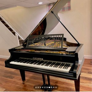 C. Bechstein Grand Piano refinished ebony satin