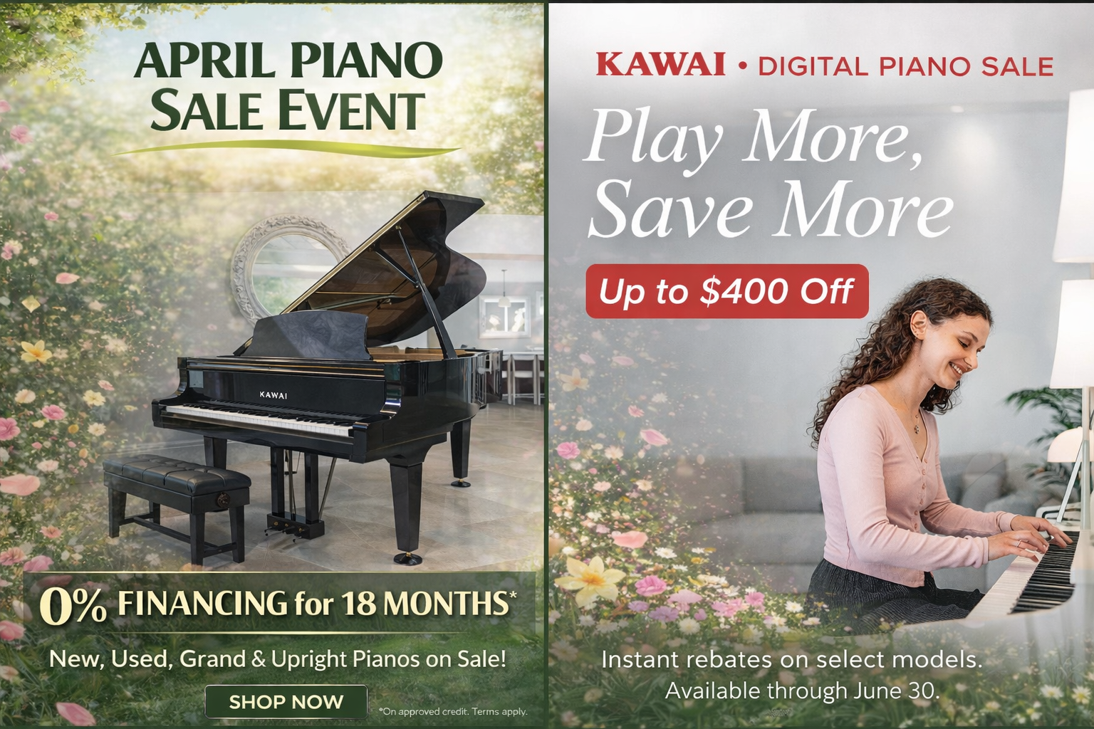 combined piano sale