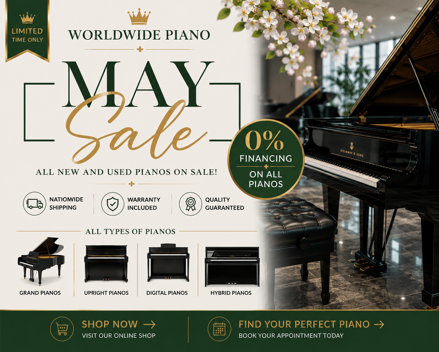 Piano sale