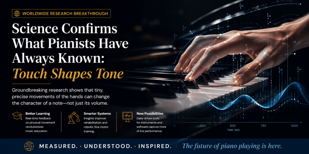 New Research Confirms What Pianists Have Always Known: Touch Changes Tone